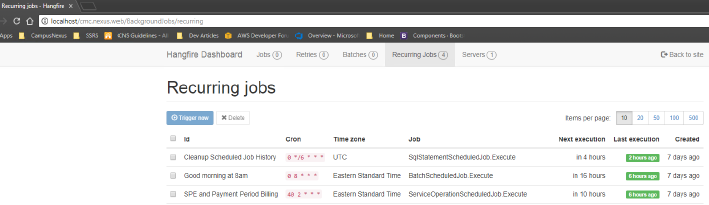 Recurring Jobs