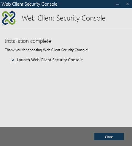 Installation complete