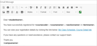 DPA Registration success email template